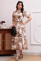 Aveniwear Printed Maternity Dress For Woman