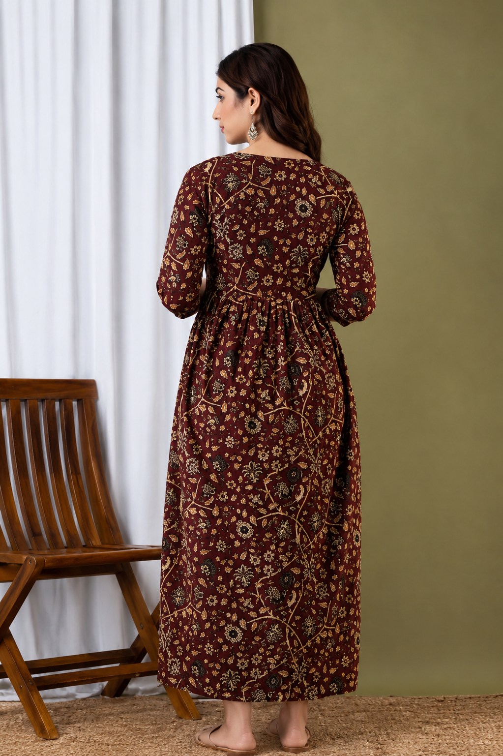 Aveniwear Pregnancy Maternity Gown for Women with Zipper