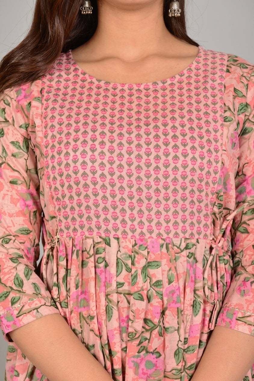 Aveniwear WOMENS PRINTED KURTI/MATERNITY GOWN