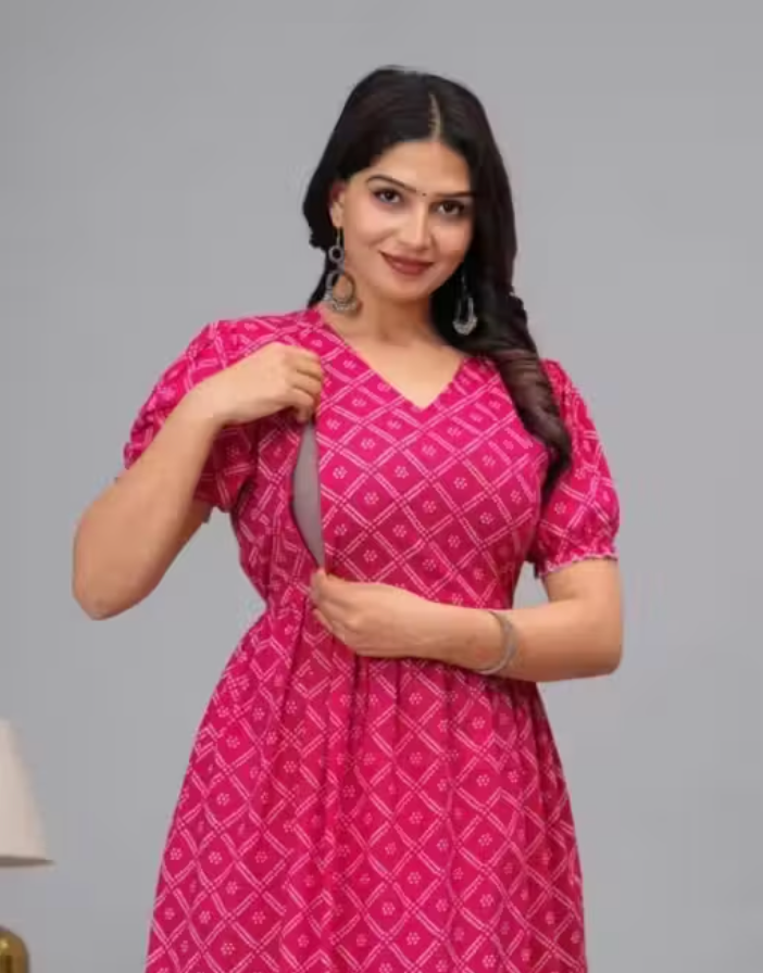 Aveniwear Cotton Maternity & Feeding Kurti