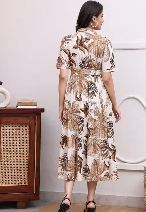 Aveniwear Printed Maternity Dress For Woman