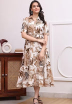 Aveniwear Printed Maternity Dress For Woman